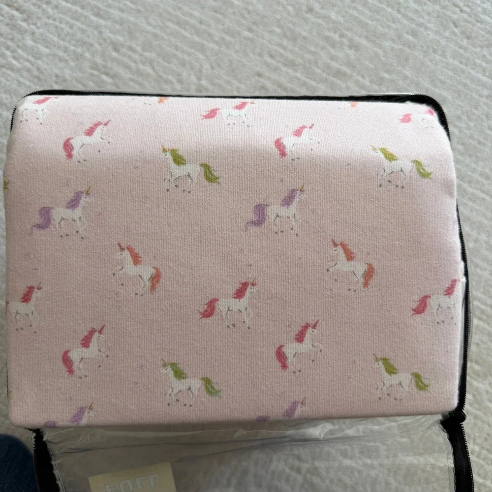 Unicorn Print Heavyweight Flannel Sheet Set Pink 4pc NEW IN PACKAGE Cozy Winter